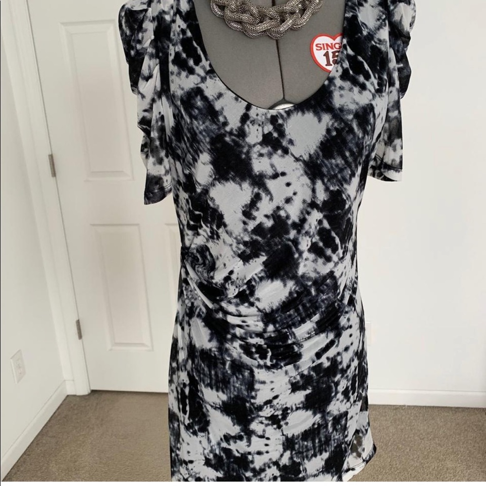 Tie Dyed Ruched Dress w/ Tags